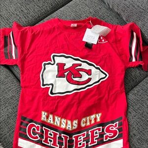 Kansas City Chiefs Women's Red Short Sleeve T-shirt Dress